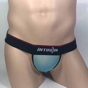 NWT One Victor's Charms/Intouch blue Jockstrap Sz L